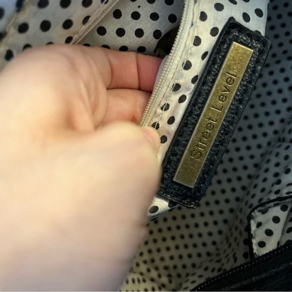 Street Level Faux leather Black Satchel - Picture 8 of 11